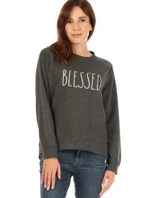 Women's "BLESSED" Studio Raglan Sweatshirt