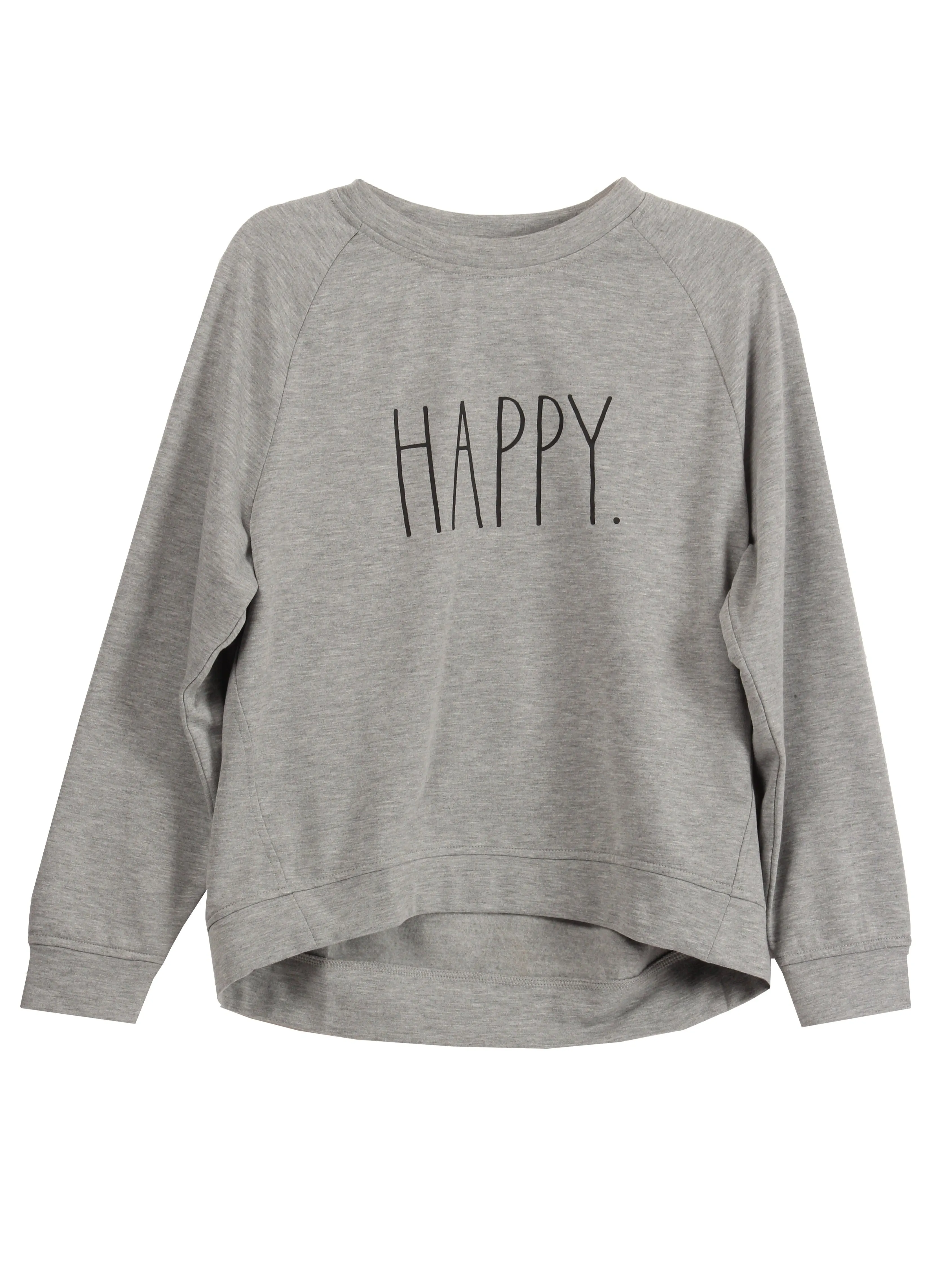 Women's "HAPPY" Studio Raglan Sweatshirt