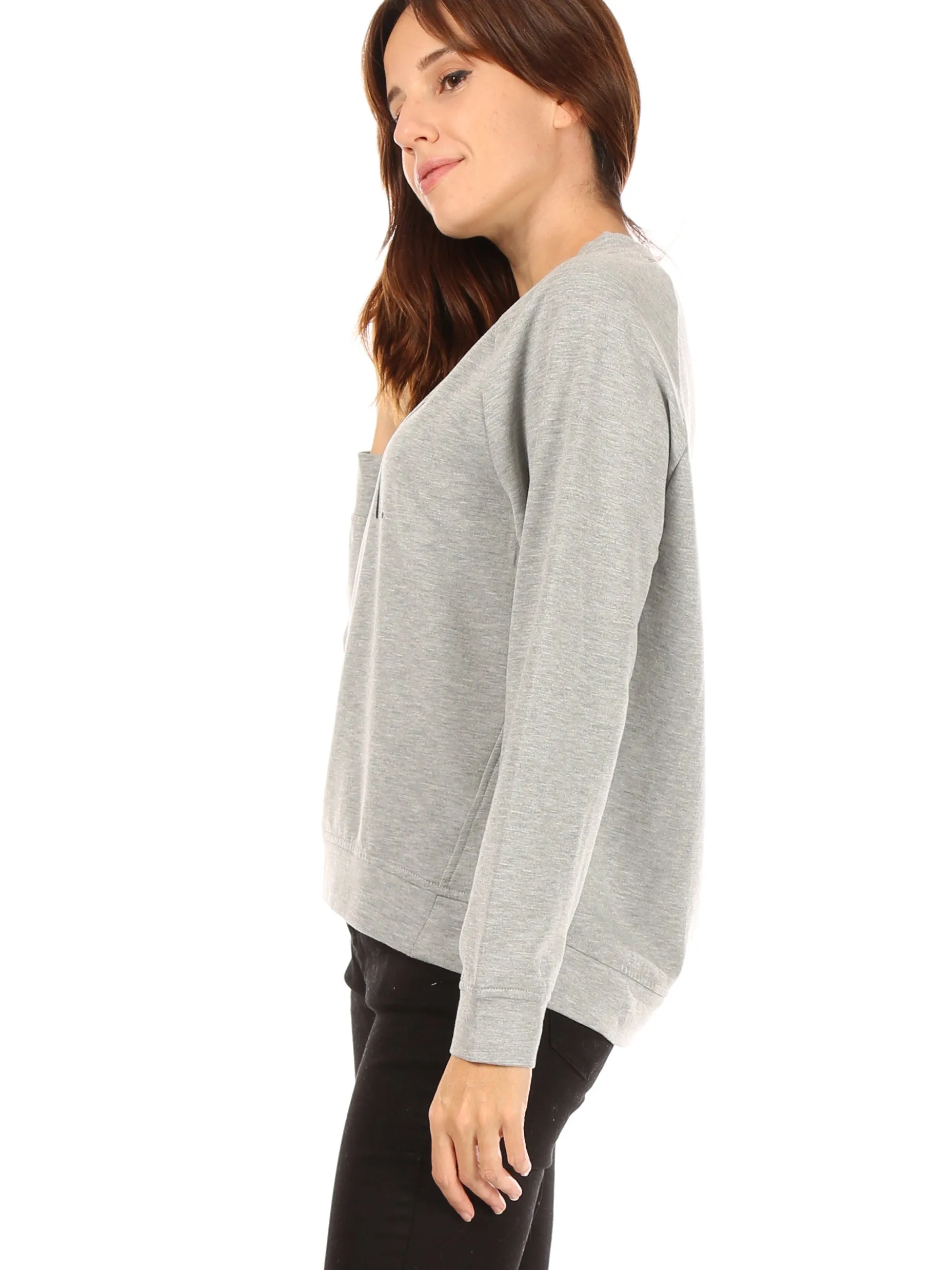 Women's "HAPPY" Studio Raglan Sweatshirt