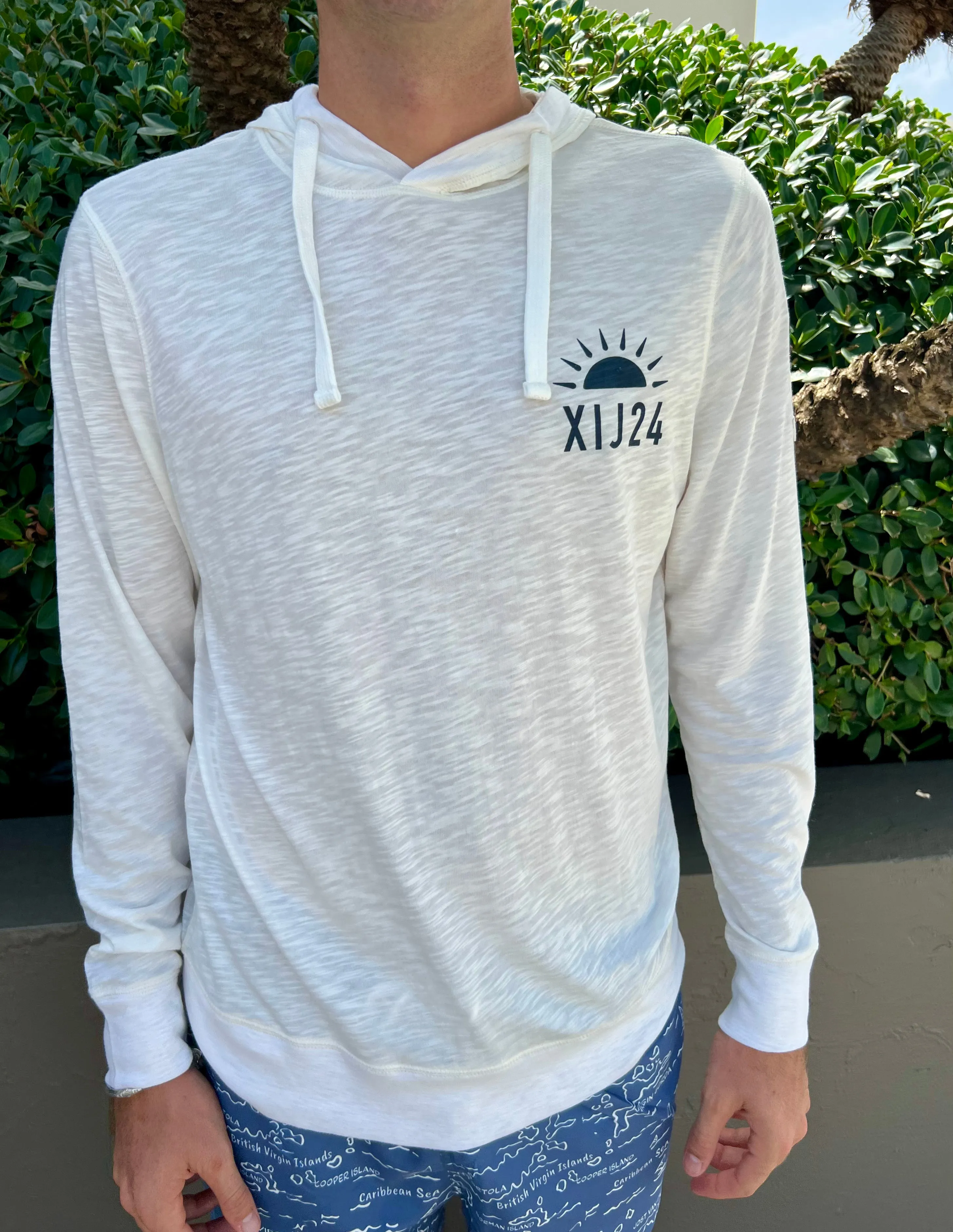 XIJ24 Island Names Hoody - White